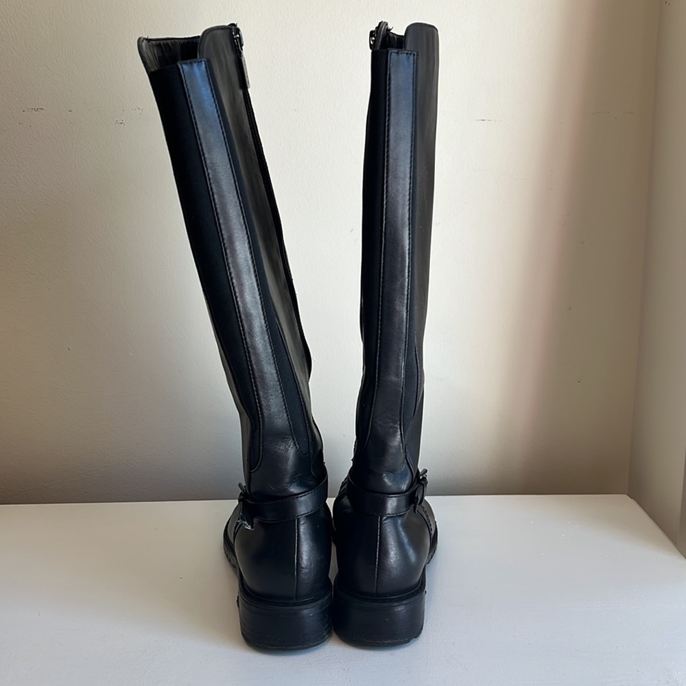 Blondo Evie Black Leather Riding Boots Size 7.5 - Picture 7 of 15
